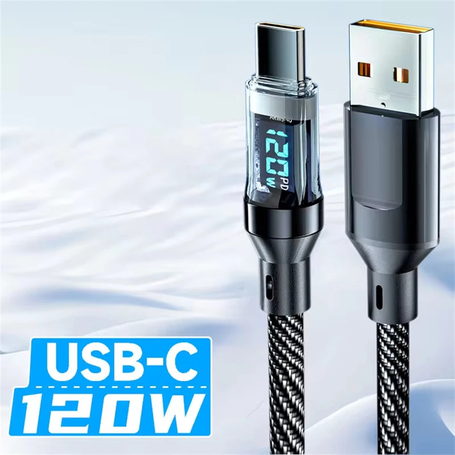 Super Fast Charging Cable with LED display